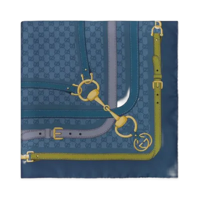 GUCCI Women's Scarfs "Blue"