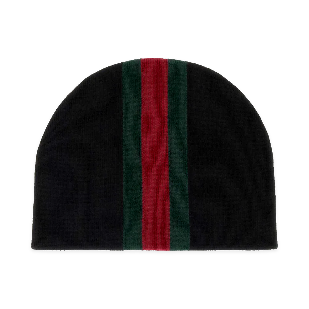 GUCCI Wool Beanie Hat "Black"