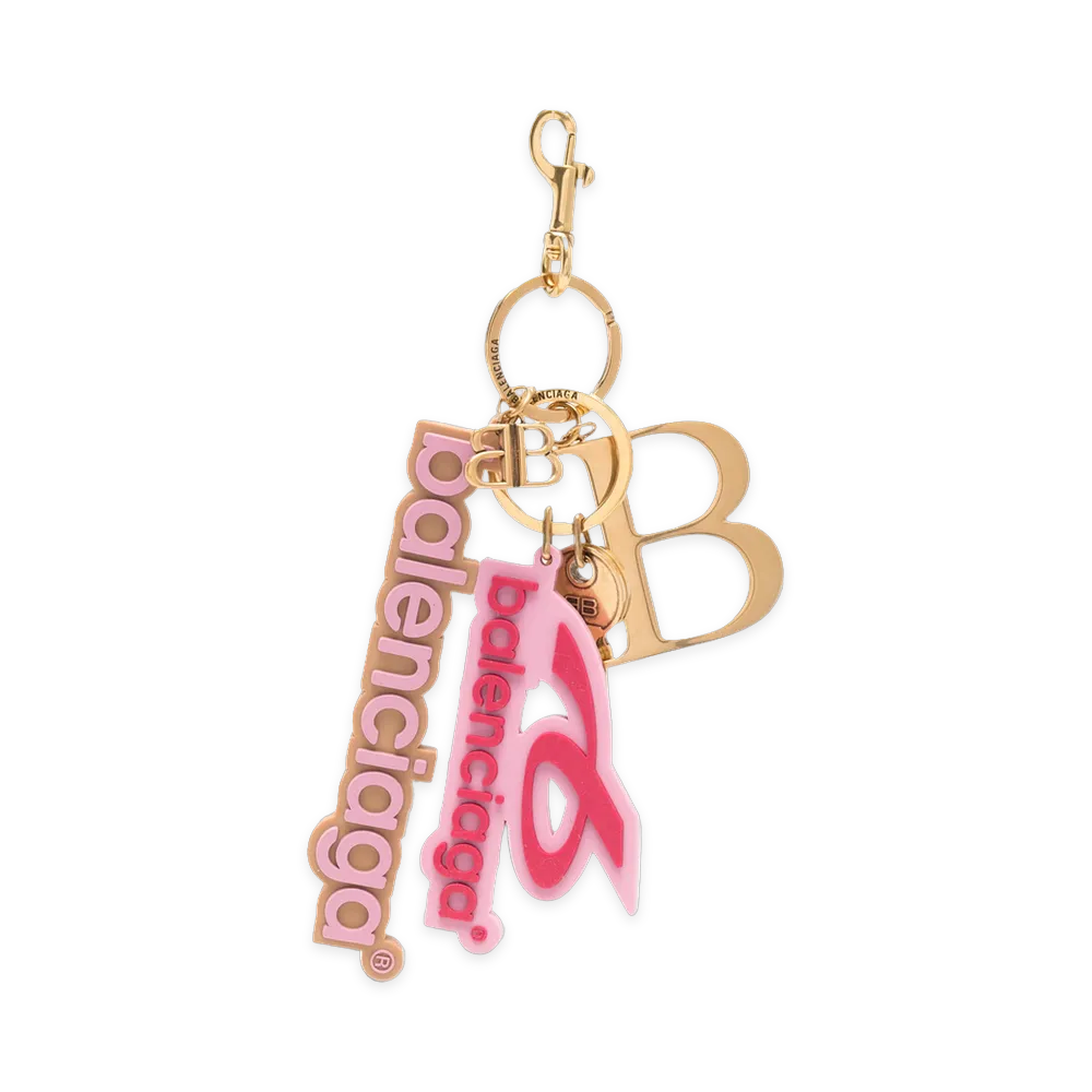 BALENCIAGA Women's Keyring "Gold/Pink"