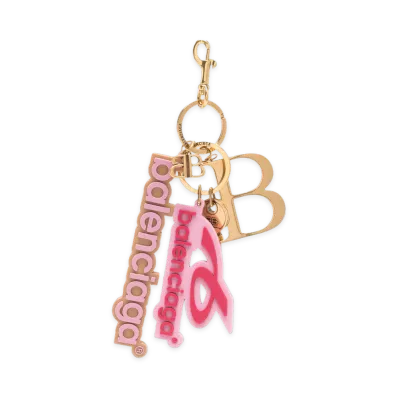 BALENCIAGA Women's Keyring "Gold/Pink"