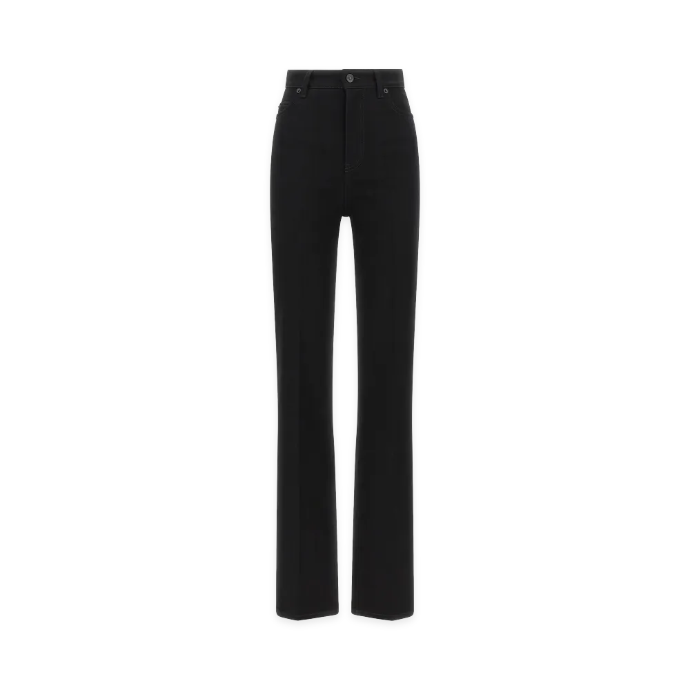 BALENCIAGA Women's High Waist Jeans "Black"