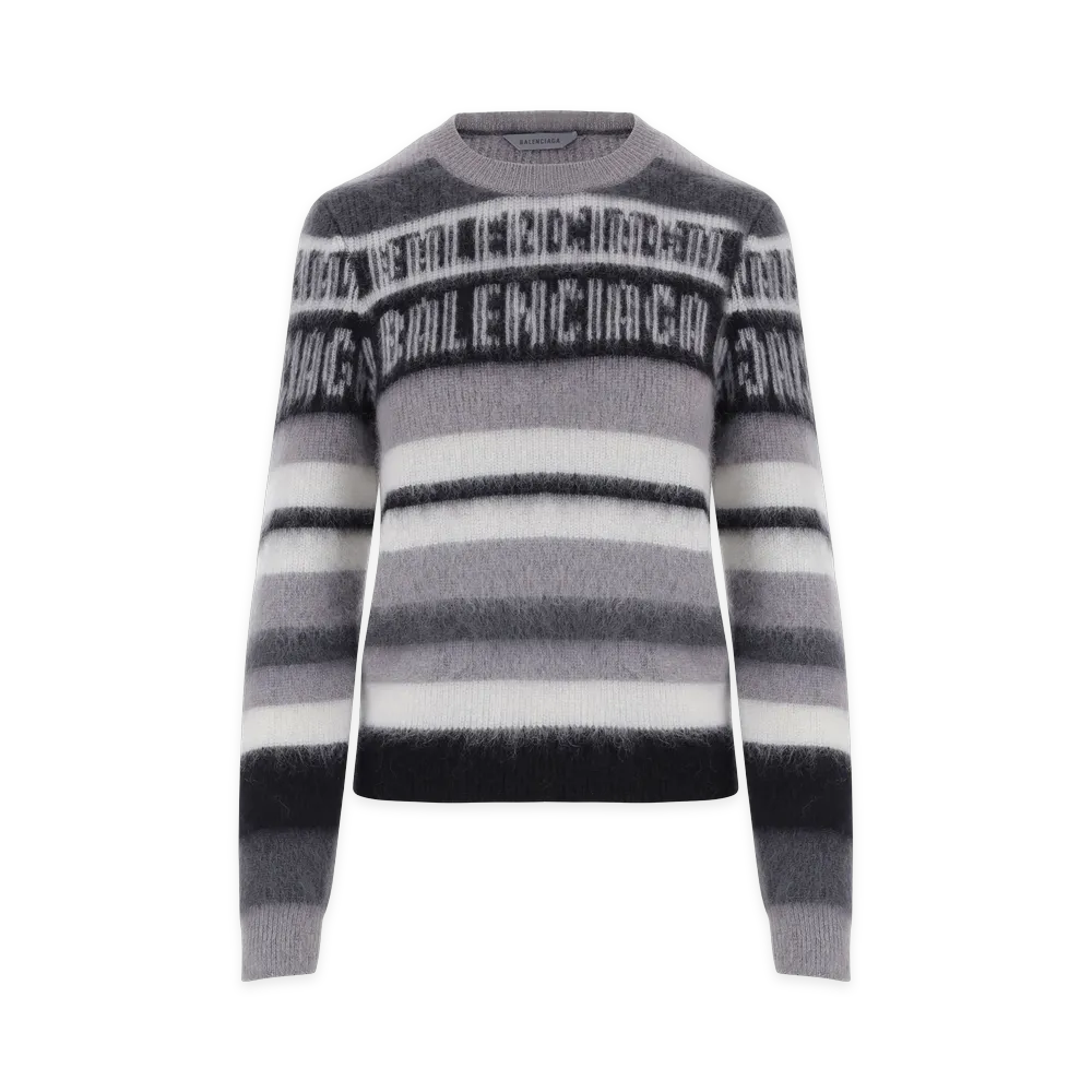 BALENCIAGA Women's Sweaters "Grey/Black/White"