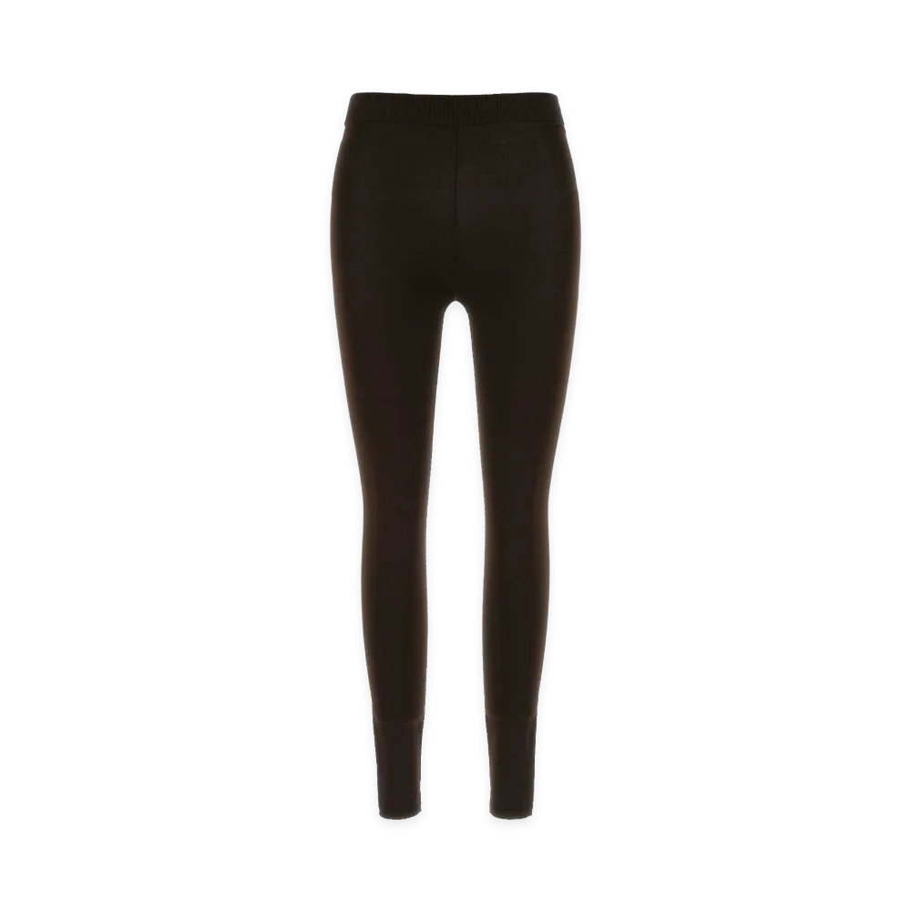 BALENCIAGA Women's Knit Leggings "Dark Brown"