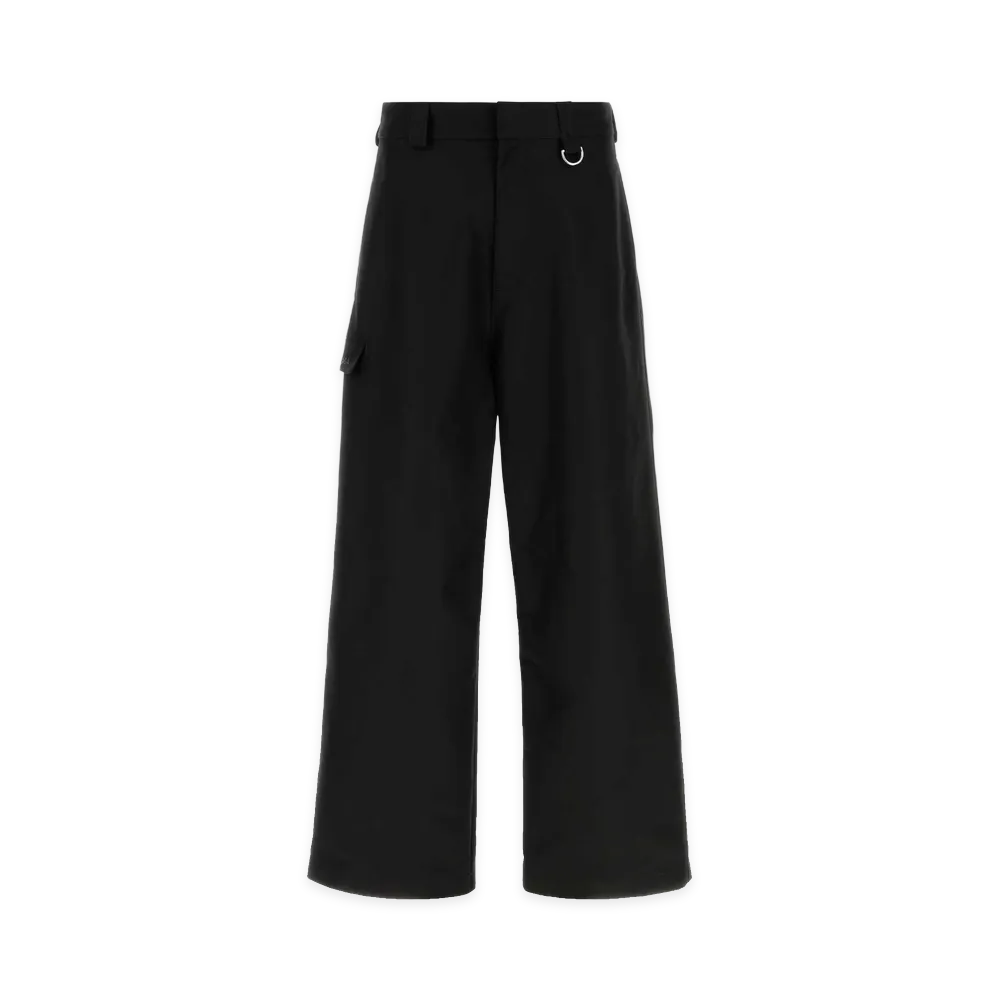 BALENCIAGA Cotton Wide-Leg Pants "Black"