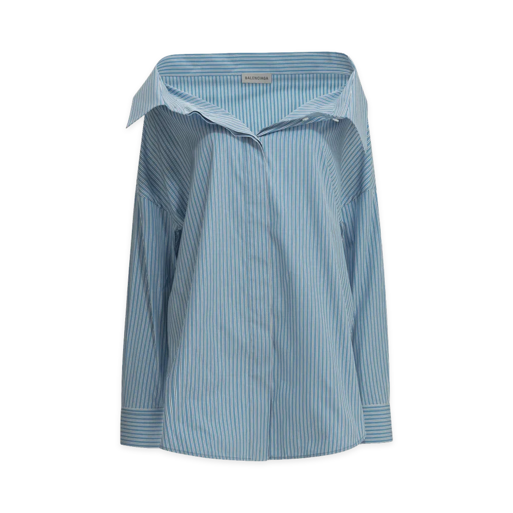 BALENCIAGA Women's Stola Casual Shirt "Light Blue"