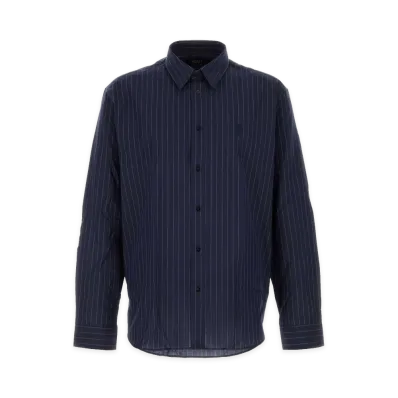 GUCCI Embroidered Poplin Shirt "Blue"