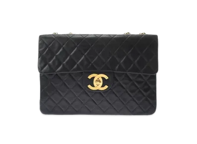 CHANEL Deca Coco Matelasse W Chain Lambskin "Black/Gold"