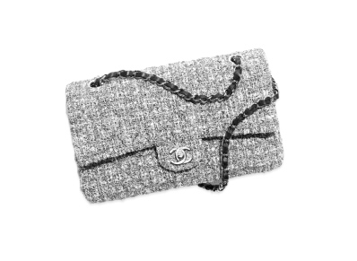 CHANEL 11.12 Classic Handbag Tweed "White/Black"