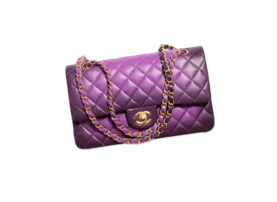 CHANEL Classic 11.12 Handbag Gradient Lambskin & Gold-Tone Metal "Purple"
