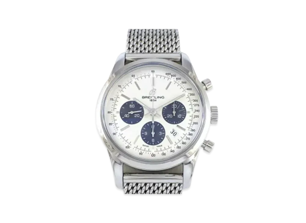 Breitling Transocean Chronograph "Silver/Stainless Steel"