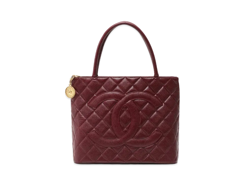 CHANEL Reprint Tote Caviarskin "Bordeaux/Gold"