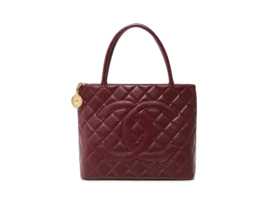 CHANEL Reprint Tote Caviarskin "Bordeaux/Gold"