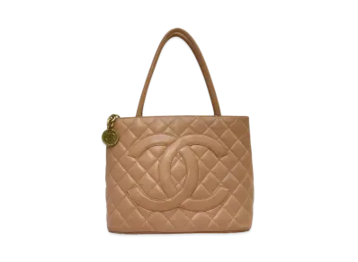 CHANEL Reprint Tote Caviarskin "Brown/Gold"