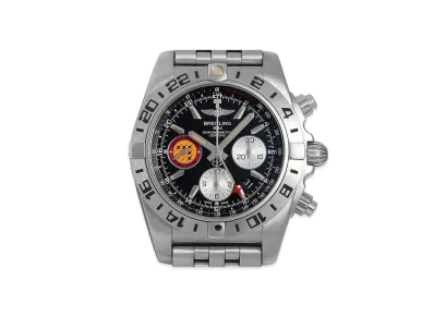 Breitling Chronomat 44 GMT Patrouille Suisse World Exclusive 1000 "Black/Stainless Steel"