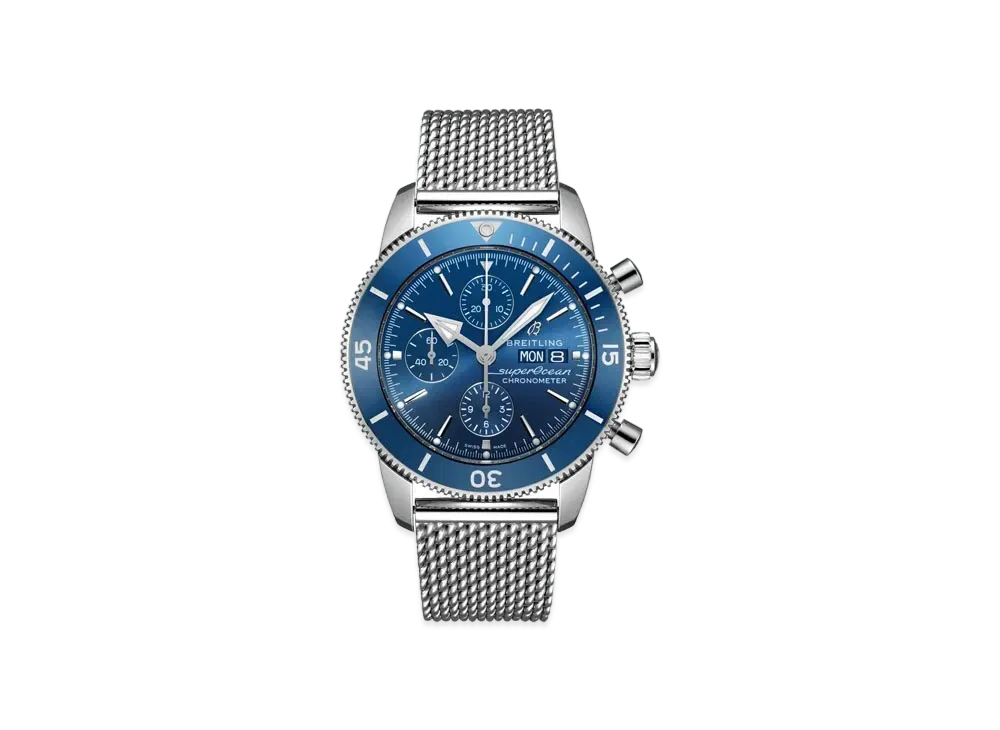 Breitling Superocean Heritage Chronograph 44 "Blue/Stainless Steel"
