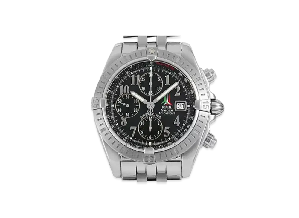 Breitling Chronomat Evolution Frecce Tricolori "Black/Stainless Steel"