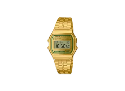 CASIO CLASSIC "Gold/Green" A158WEGV-9AJF
