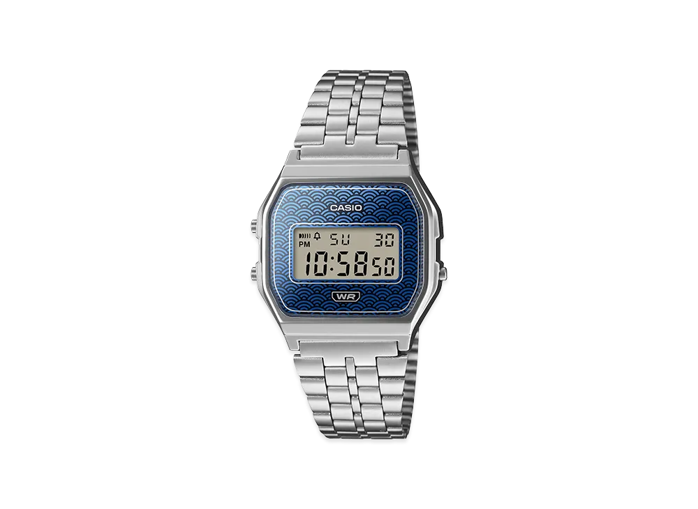 Casio Classic A159WEVJ-2JR "Silver/Blue"
