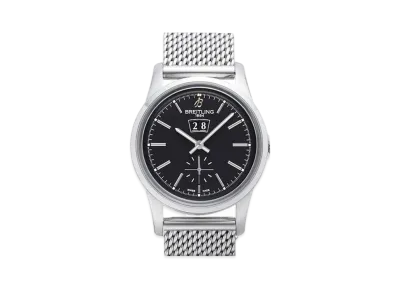 Breitling Transocean 38 "Black/Stainless Steel"