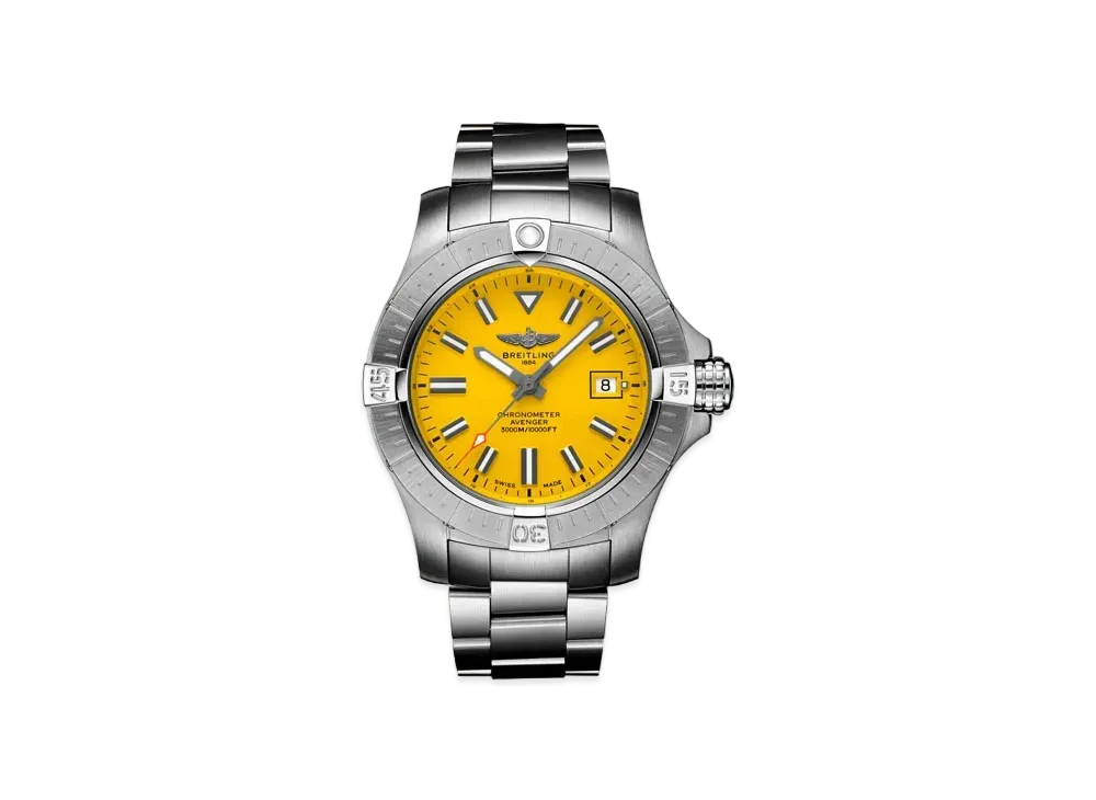 Breitling Avenger Automatic 45 Seawolf "Yellow/Stainless Steel"