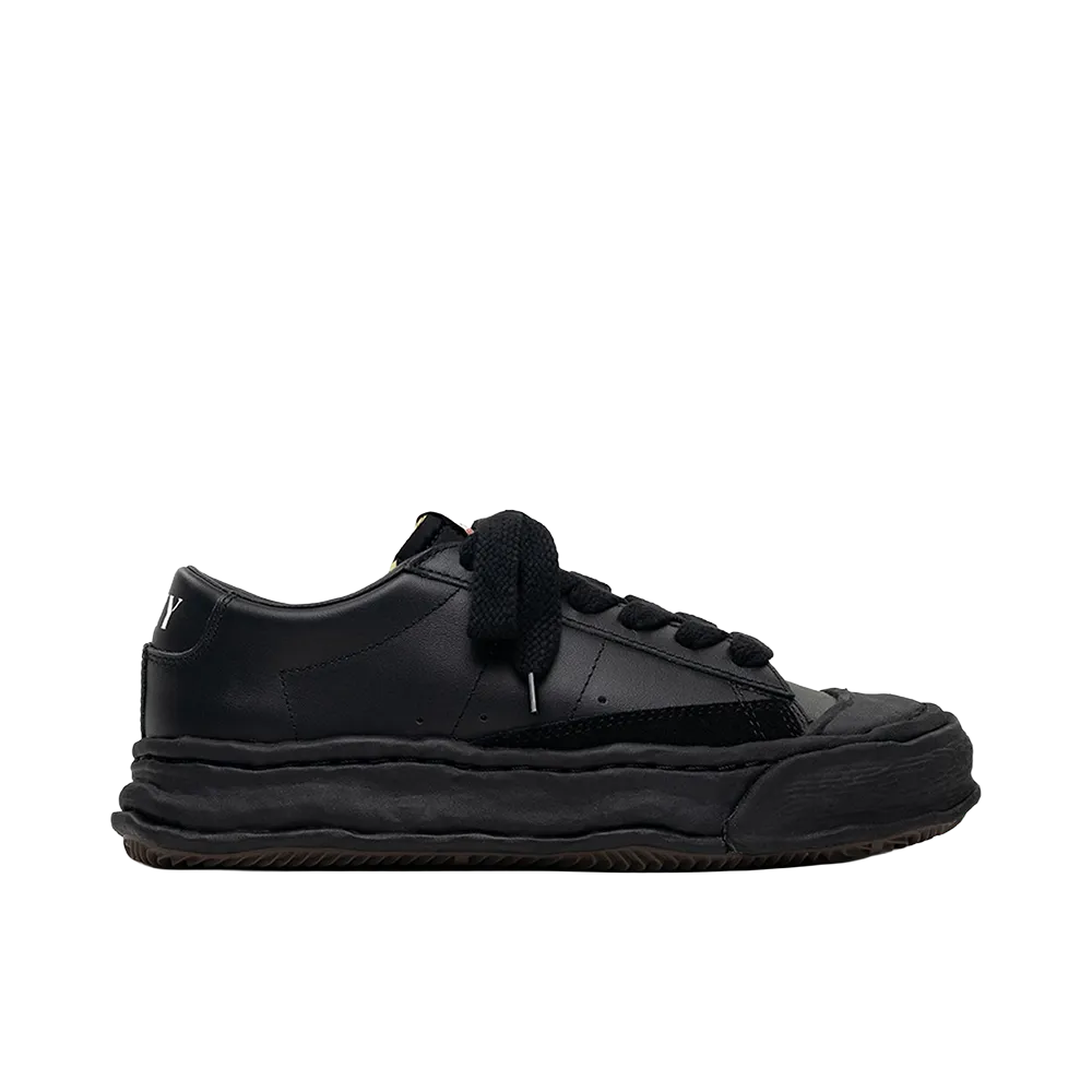 Maison MIHARA YASUHIRO JACKSON OG Sole Leather Low-Top "Black"