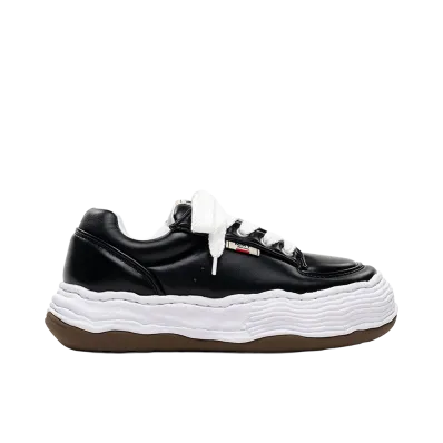 Maison MIHARA YASUHIRO OLIVER OG Sole Padded PU Low-top Sneakers "Black"