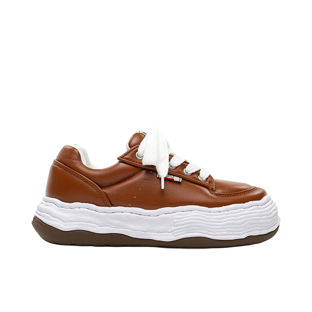 Maison MIHARA YASUHIRO OLIVER OG Sole Padded PU Low-top Sneakers "Brown"