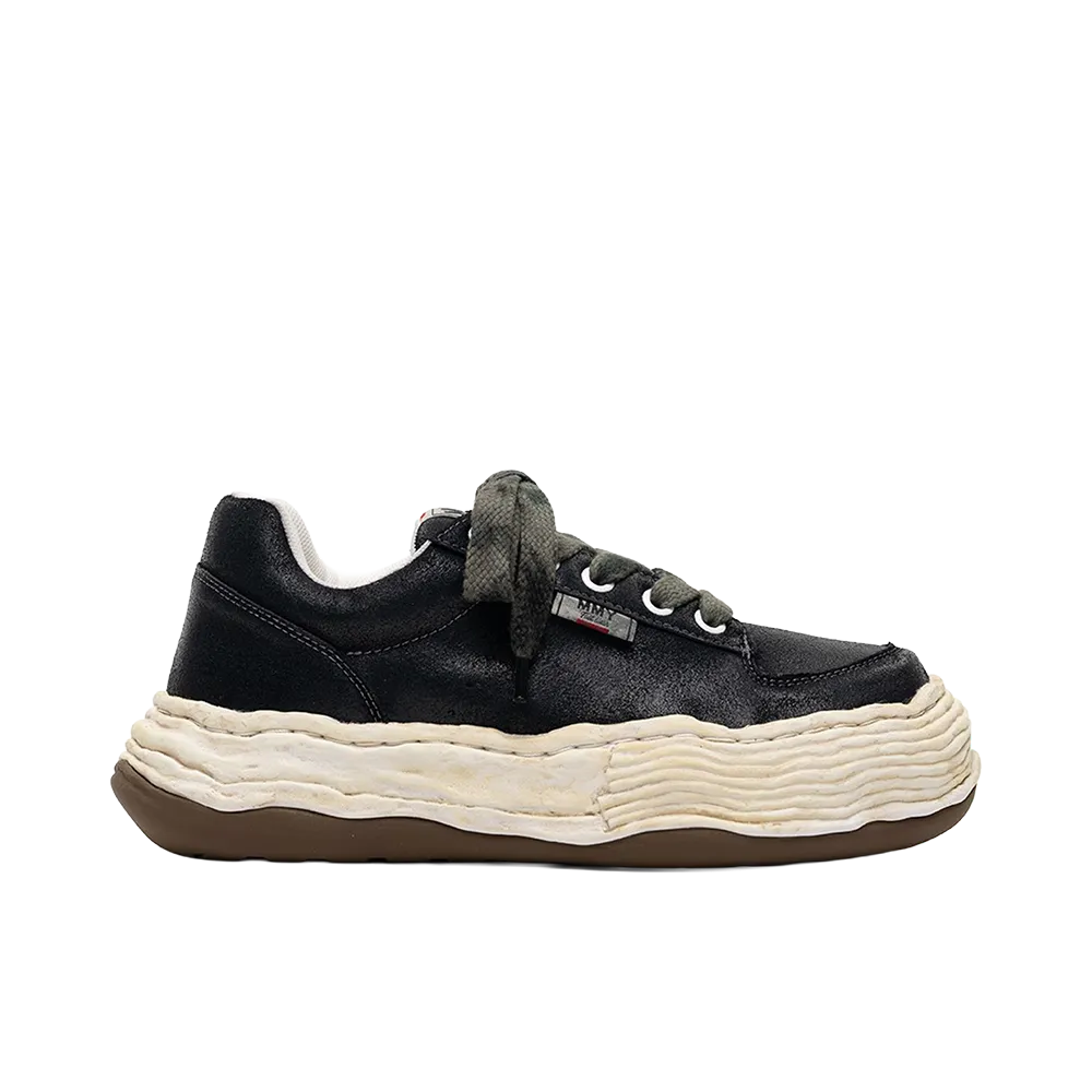 Maison MIHARA YASUHIRO OLIVER OG Sole Waxed Low-top Sneakers "Black"
