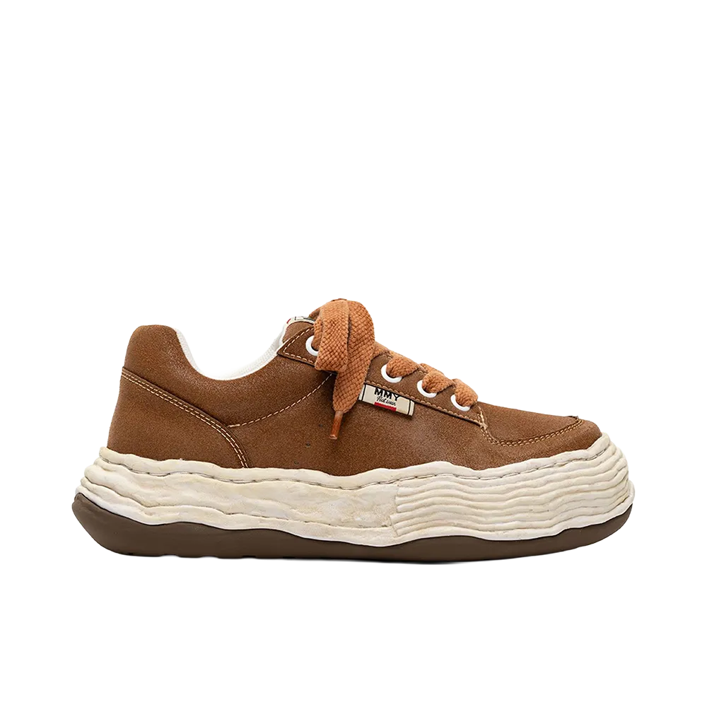 Maison MIHARA YASUHIRO OLIVER OG Sole Waxed Low-top Sneakers "Brown"