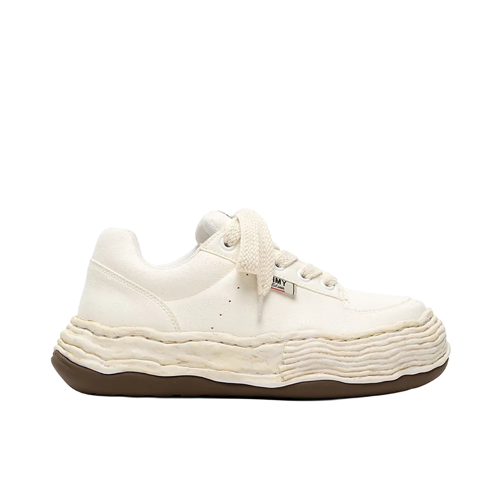 Maison MIHARA YASUHIRO OLIVER OG Sole Waxed Low-top Sneakers "White"