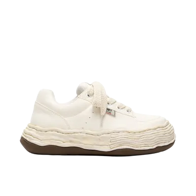 Maison MIHARA YASUHIRO OLIVER OG Sole Waxed Low-top Sneakers "White"