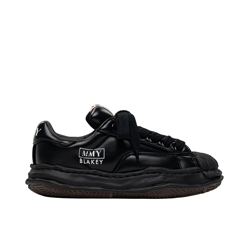 Maison MIHARA YASUHIRO BLAKEY OG Sole Padded PU Low-top Sneakers "Black/Black"