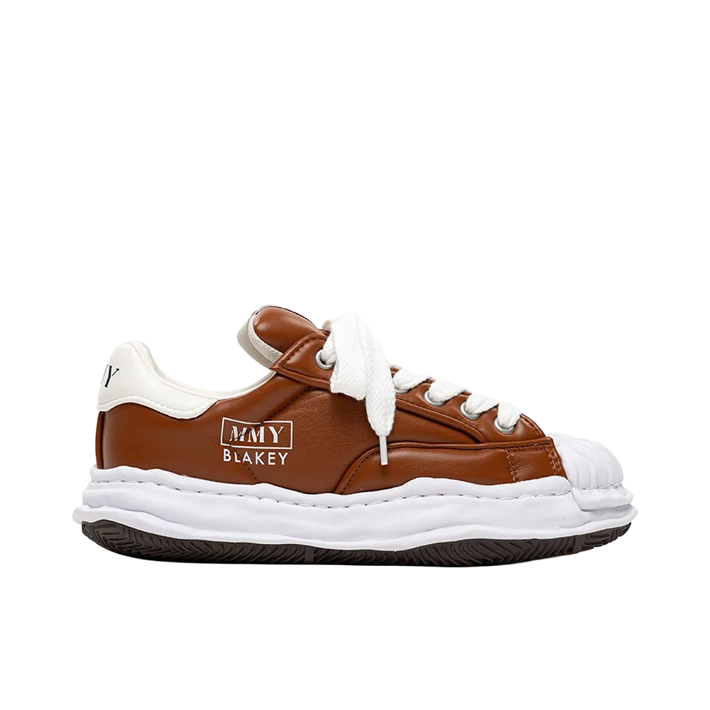 Maison MIHARA YASUHIRO BLAKEY OG Sole Padded PU Low-top Sneakers "Brown"