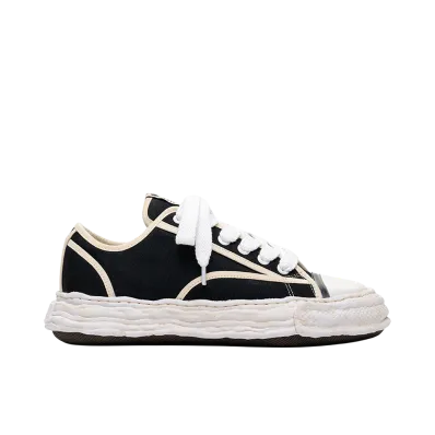 Maison MIHARA YASUHIRO "PETERSON23" OG Sole Piping Canvas Low-top Sneakers "Black"