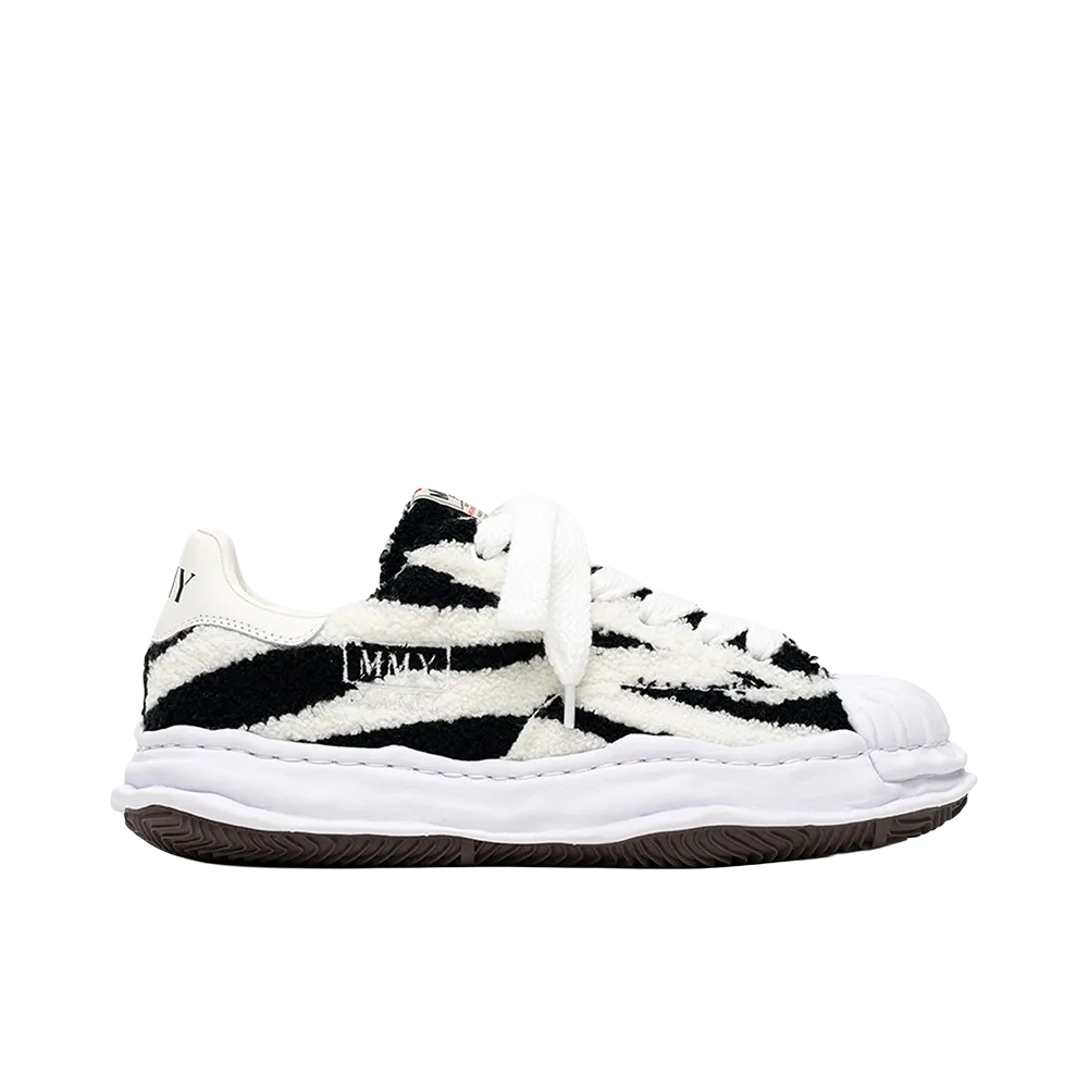 Maison MIHARA YASUHIRO BLAKEY OG Sole Animal Chenille Low-top Sneakers "Zebra"