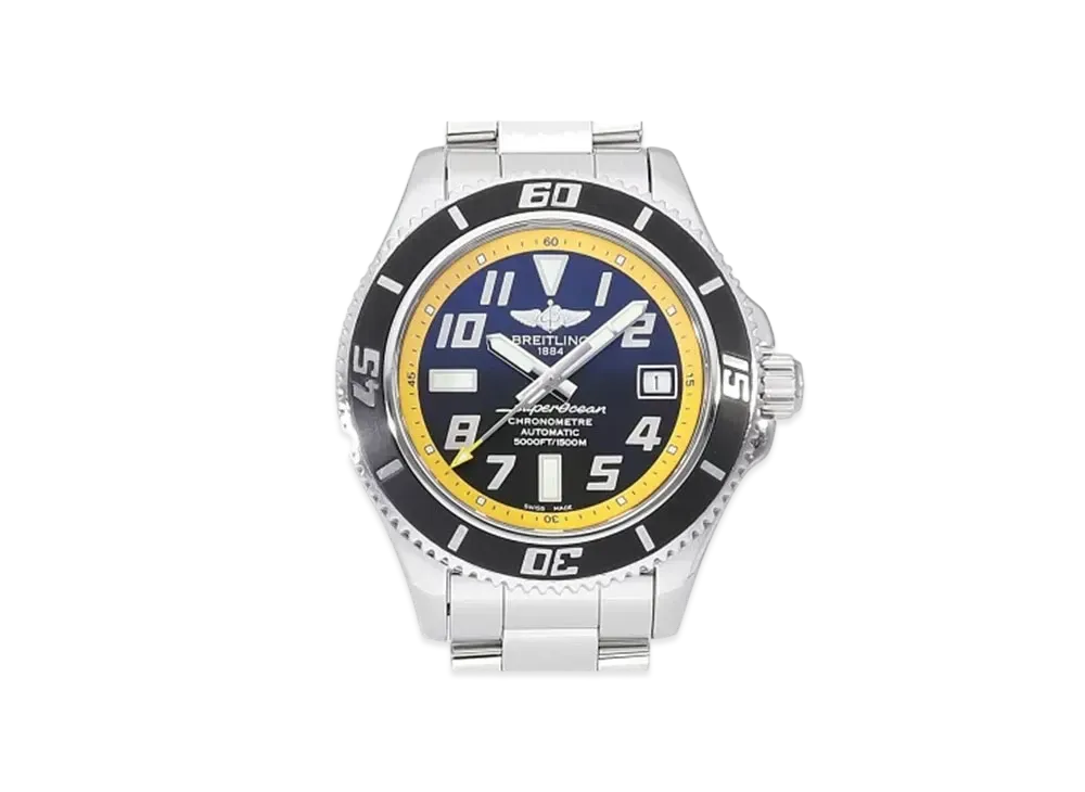 Breitling Superocean 42 Abyss Yellow "Black/Stainless Steel"