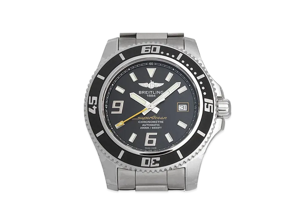 Breitling Superocean Heritage 46 Abyss Yellow "Black/Stainless Steel"