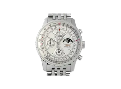 Breitling Navitimer Olympus Semi Perpetual Calendar "White/Stainless Steel"