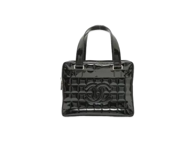 CHANEL Chocolate Bar Coco Mark Hand Bag "Black"