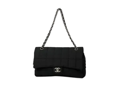 CHANEL Chocolate Bar Coco Mark Chain Shoulder Nylon "Black"