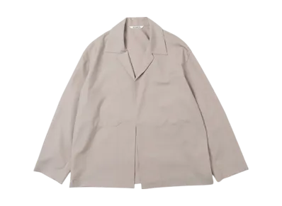 AURALEE 20SS Wool Silk Tropical Shirts Jacket "Light Beige"