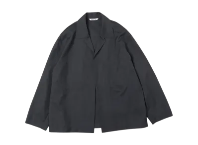AURALEE 20SS Wool Silk Tropical Shirts Jacket "Charcoal Black"