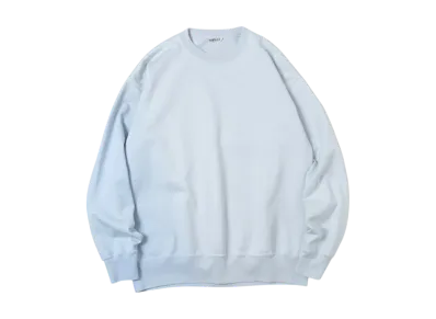AURALEE Organic Cotton Compact Gradation Dyed Sweat P/O "Light Blue Gradation"