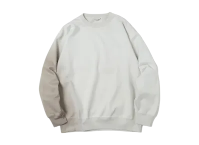 AURALEE Organic Cotton Compact Gradation Dyed Sweat P/O "Kahki Gradation"
