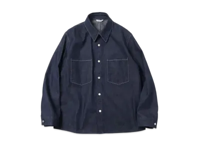 AURALEE Hard Twist Light Denim "Indigo"