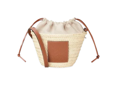 LOEWE Drawstring Bucket Bag "Natural/Tan"
