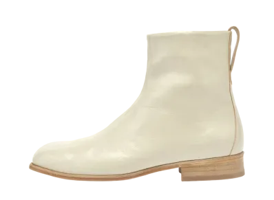 OUR LEGACY Michaelis Boot Italian Calf Leather "Dusty White" A2237MD