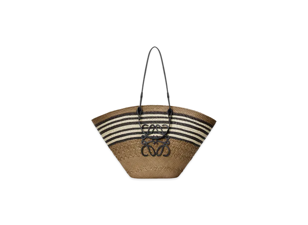 LOEWE Anagram Basket Large "Dark Khaki/Black"