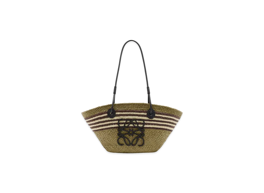LOEWE Anagram Basket Small "Dark Khaki/Black"