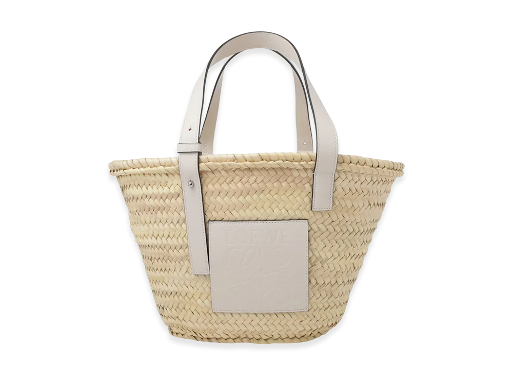 LOEWE Basket Bag "Natural/White"